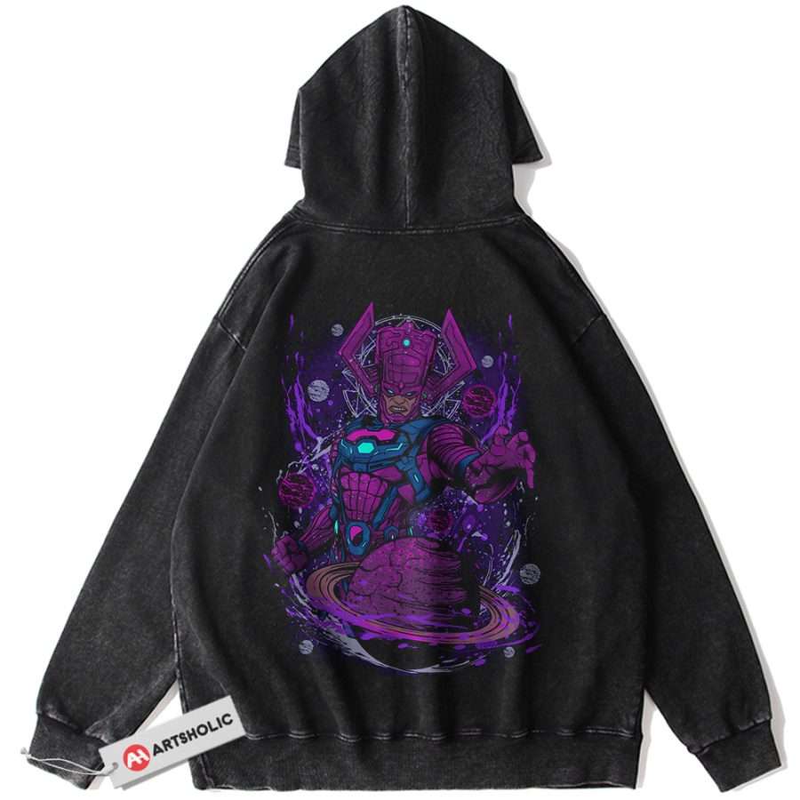 Alternative view of Galactus Hoodie, Marvel Comics Hoodie, Vintage Hoodie