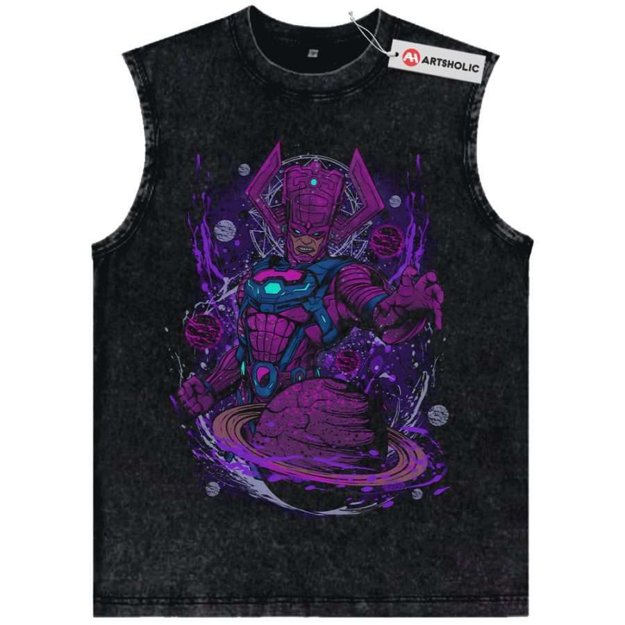 Alternative view of Galactus Tank Top, Marvel Comics Tank Top, Vintage Tank Top
