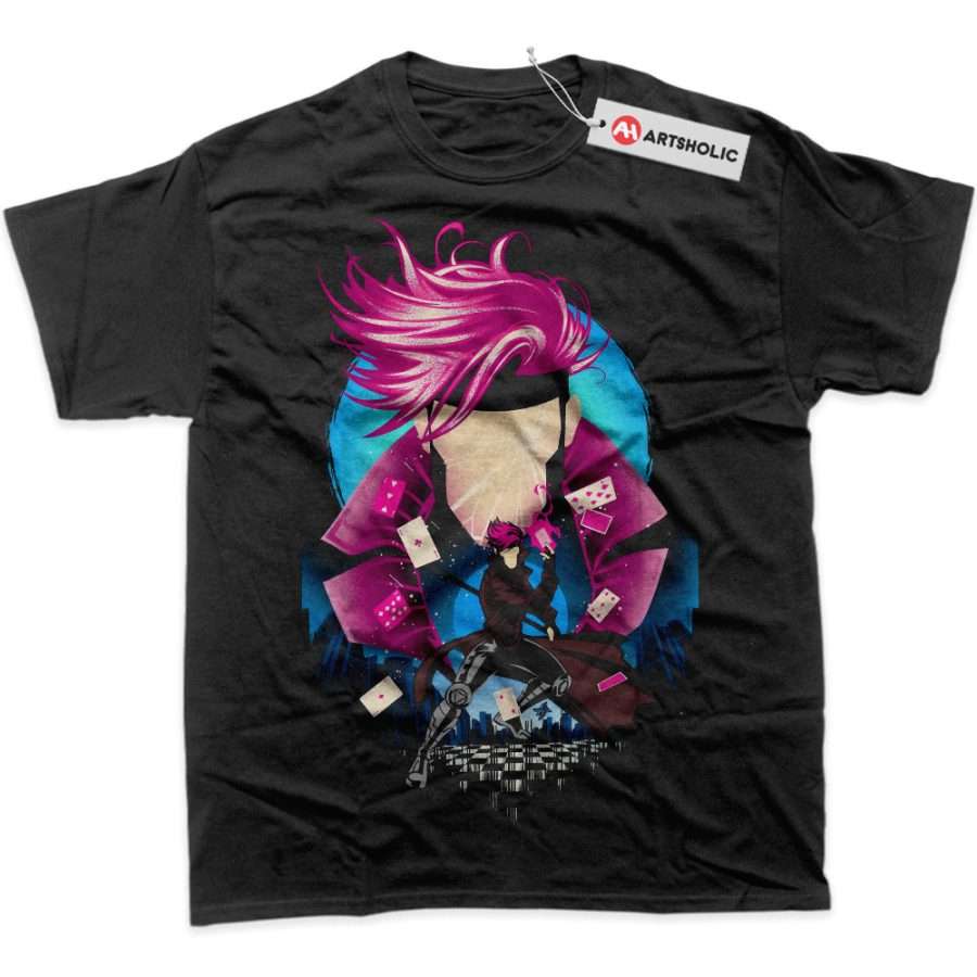 Alternative view of Gambit Shirt, X-Men Shirt, Marvel Comics Shirt, Graphic T-Shirt