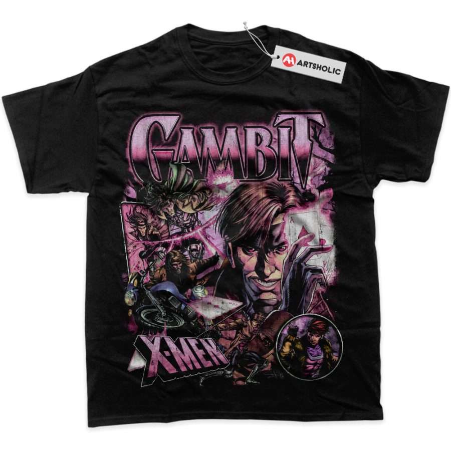 Alternative view of Gambit Shirt, X-Men Shirt, Marvel Comics Shirt, Graphic Tee