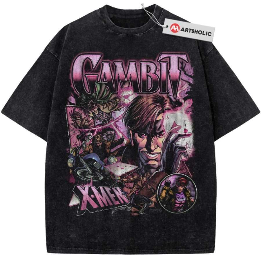 Alternative view of Gambit Shirt, X-Men Shirt, Marvel Comics Shirt, Vintage Tee