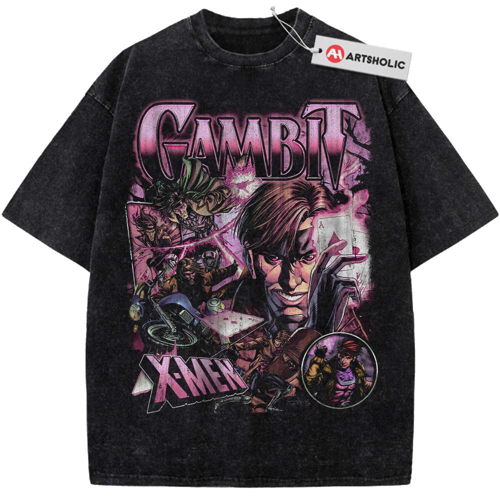 Gambit Shirt, X-Men Shirt, Marvel Comics Shirt, Vintage Tee