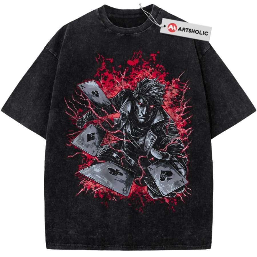 Alternative view of Gambit Shirt, X-Men Shirt, Marvel Comics Shirt, Vintage Tee