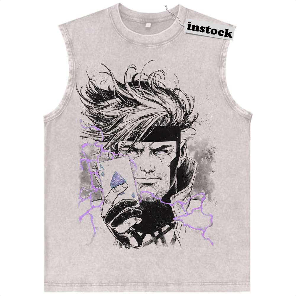 Gambit Tank Top, X-Men Tank Top, Marvel Comics Tank Top, Vintage Tank Top