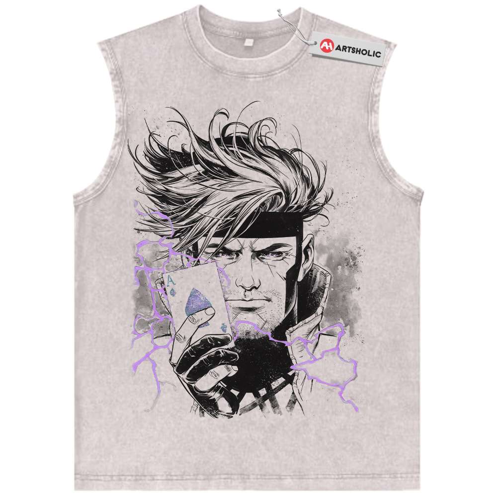 Gambit Tank Top, X-Men Tank Top, Marvel Comics Tank Top, Vintage Tank Top