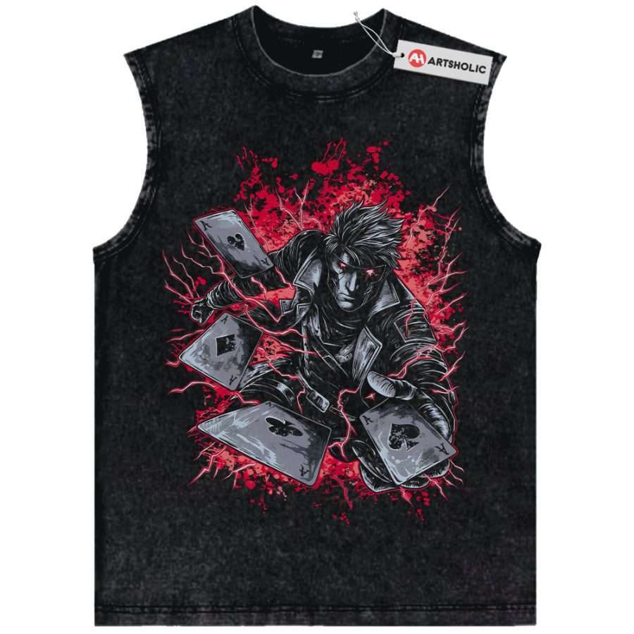 Alternative view of Gambit Tank Top, X-Men Tank Top, Marvel Comics Tank Top, Vintage Tank Top