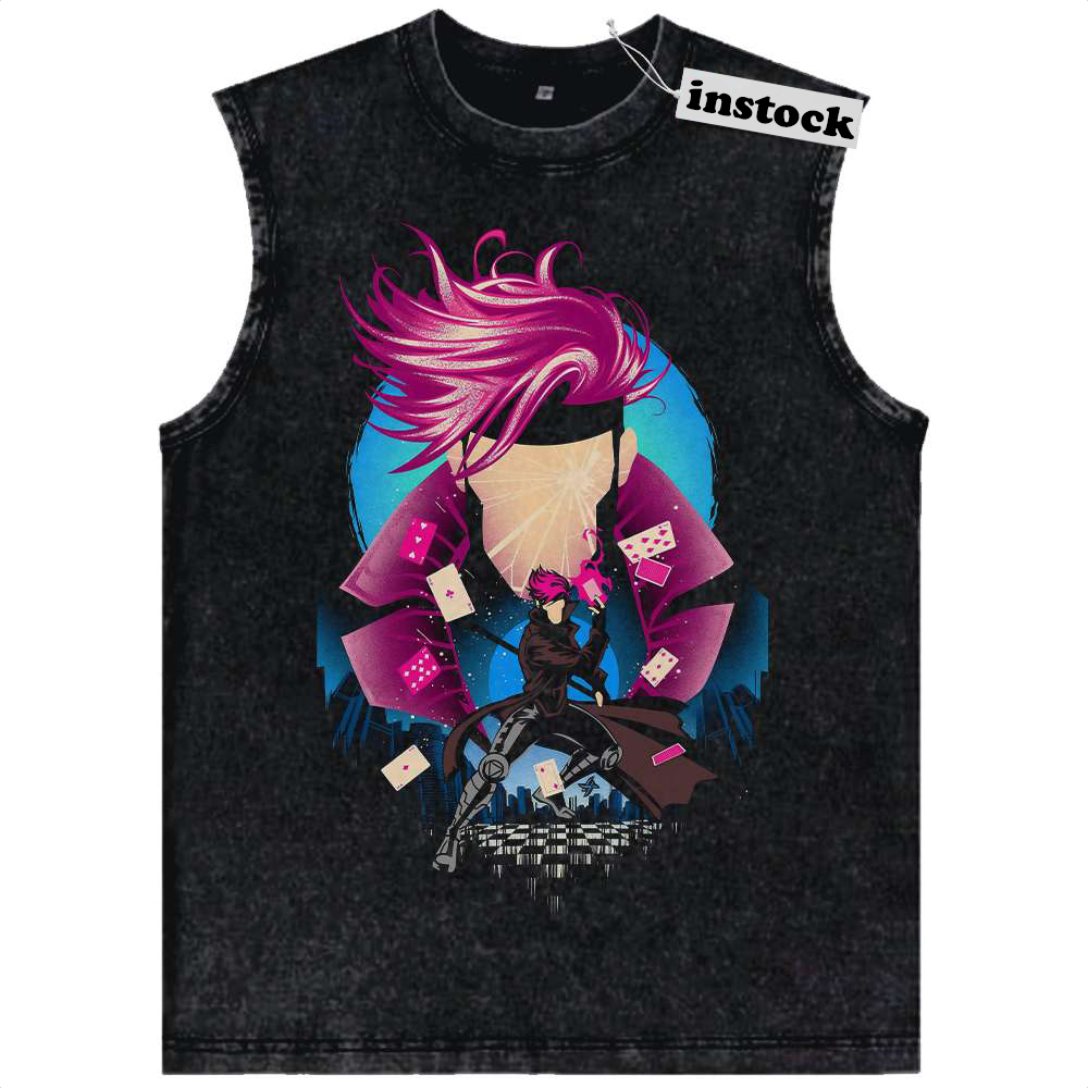 Gambit Tank Top, X-Men Tank Top, Marvel Comics Tank Top, Vintage Tank Top