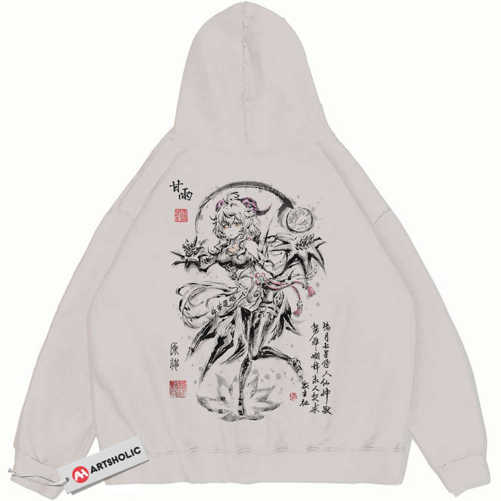 Ganyu Hoodie, Genshin Impact Hoodie, Game Hoodie, Vintage Hoodie