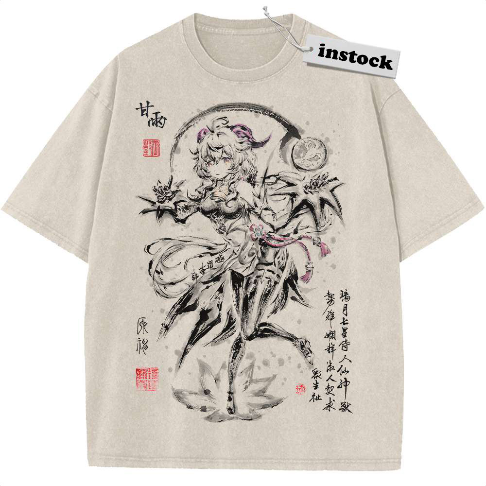 Ganyu Shirt, Genshin Impact Shirt, Game Shirt, Vintage T-Shirt