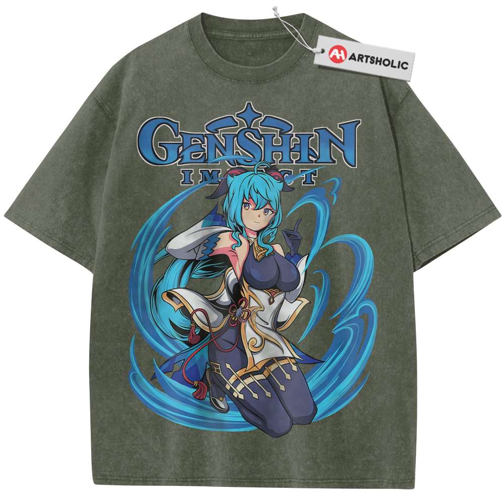 Alternative view of Ganyu Shirt, Genshin Impact Shirt, Game Shirt, Vintage Tee
