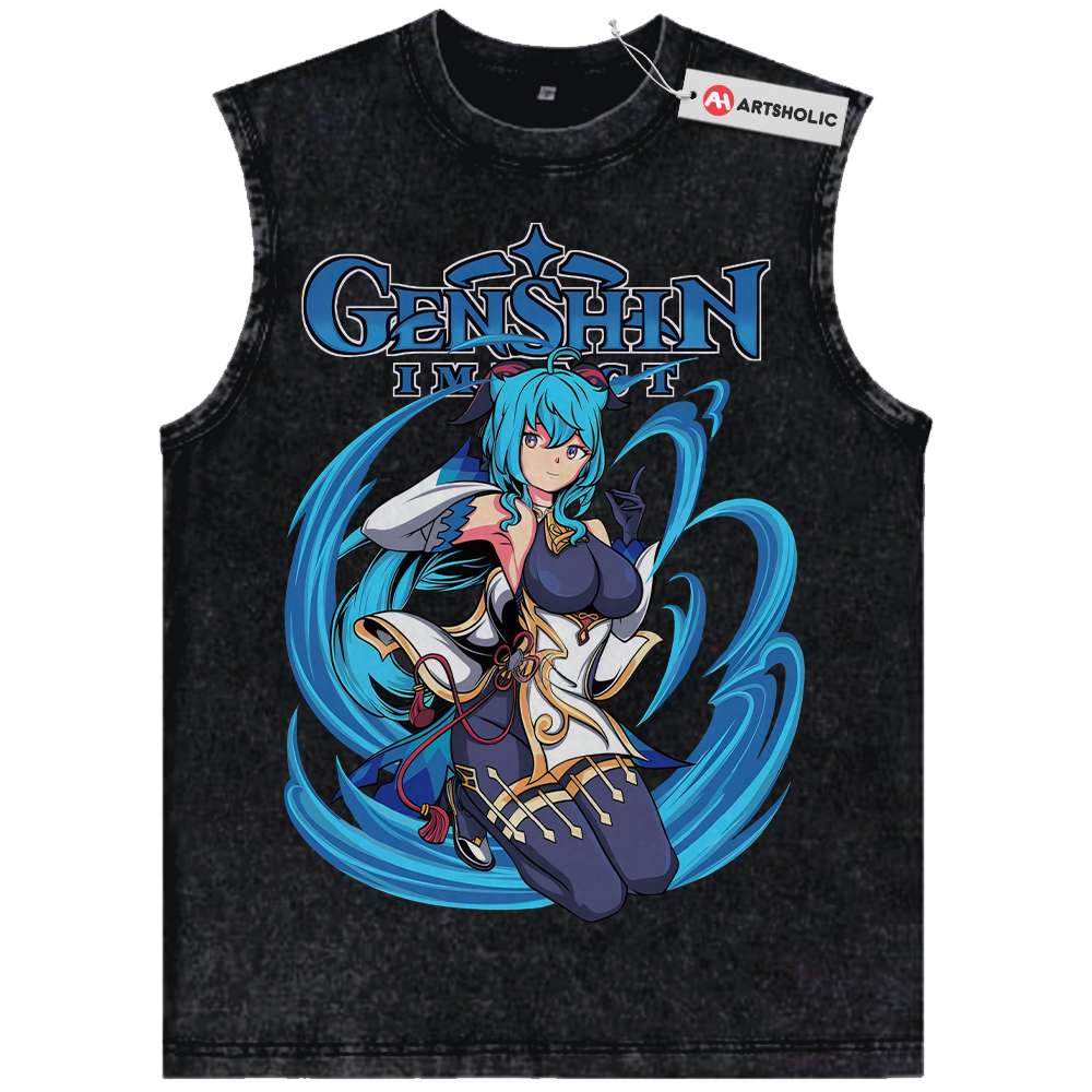 Ganyu Tank Top, Genshin Impact Tank Top, Game Tank Top, Vintage Tank Top
