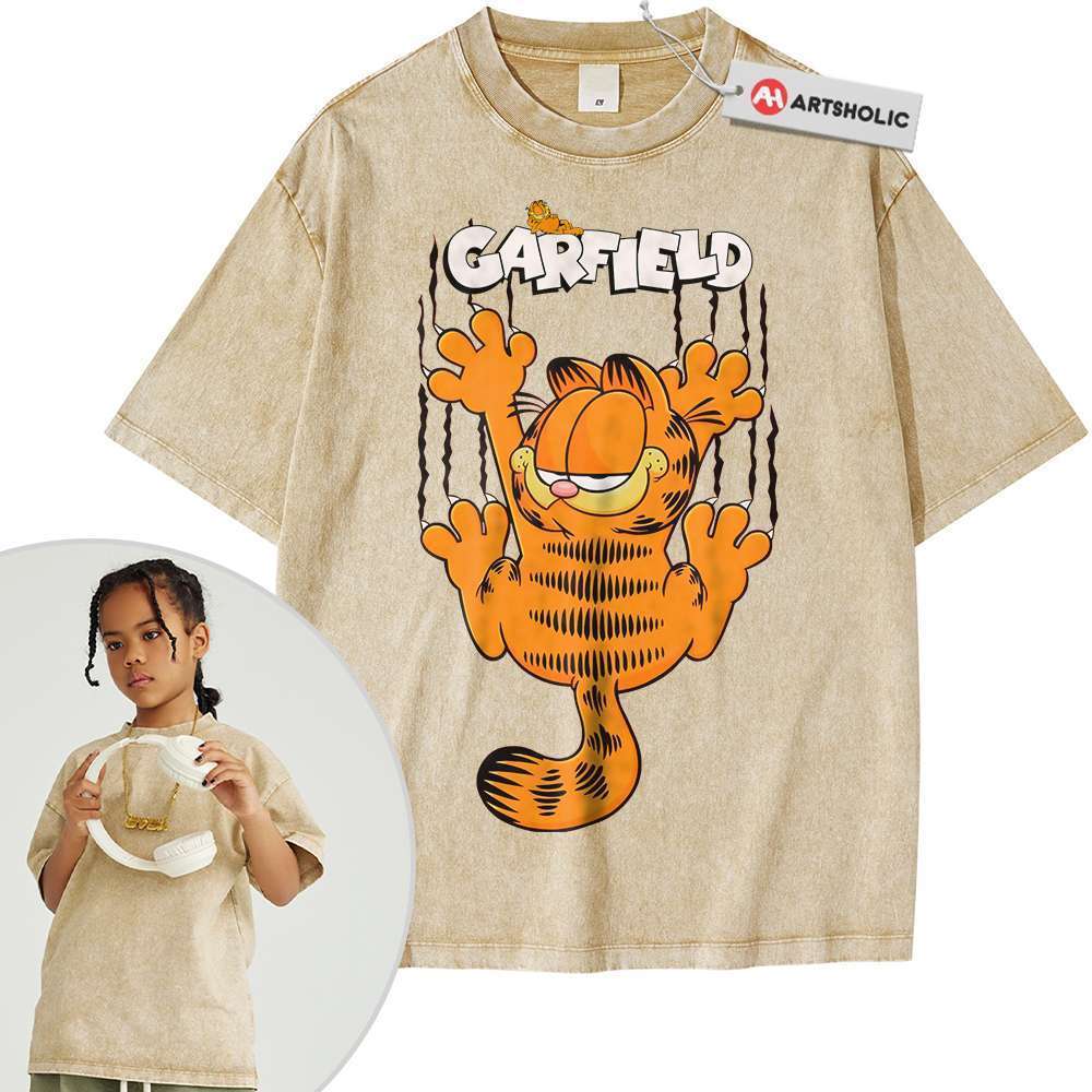 Alternative view of Garfield Shirt For Kids, Animated Shirt For Kids, Vintage Tee For Kids