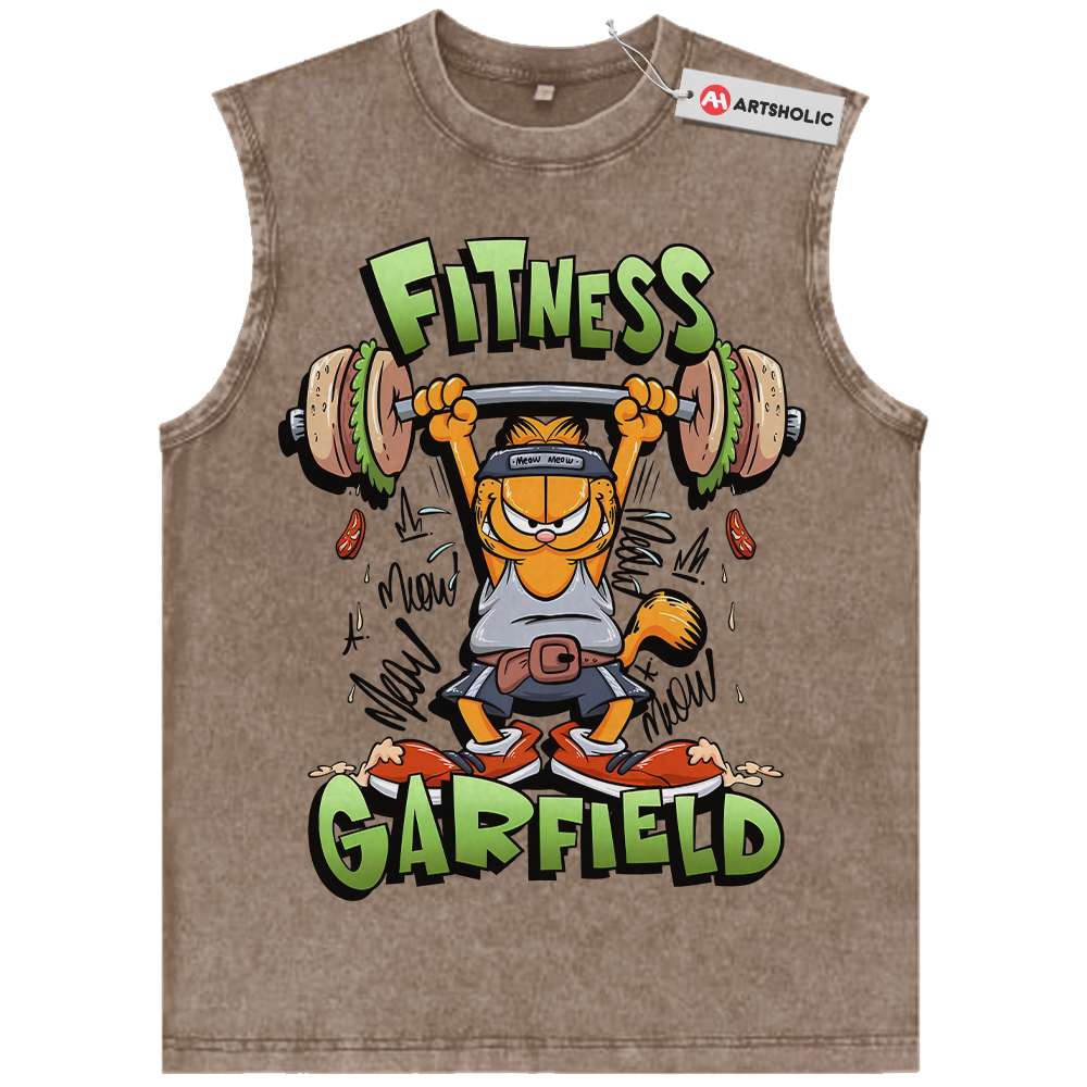 Garfield Tank Top, Animated Tank Top, Vintage Tank Top