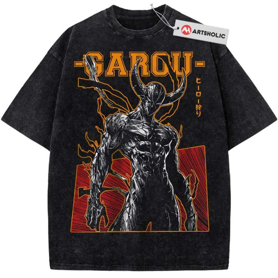 Alternative view of Garou Shirt, One Punch Man Shirt, Anime Shirt, Vintage Tee