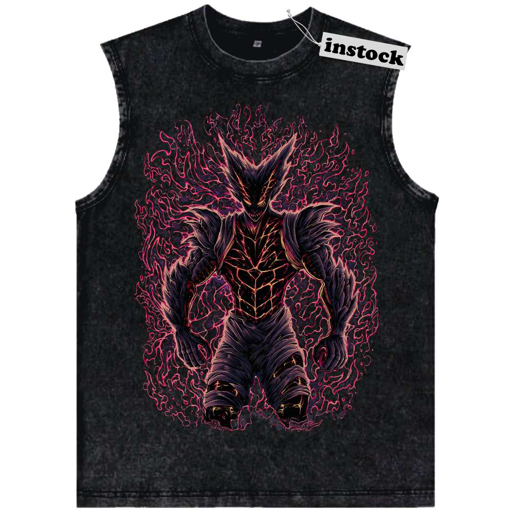 Garou Tank Top, One Punch Man Tank Top, Anime Tank Top, Vintage Tank Top