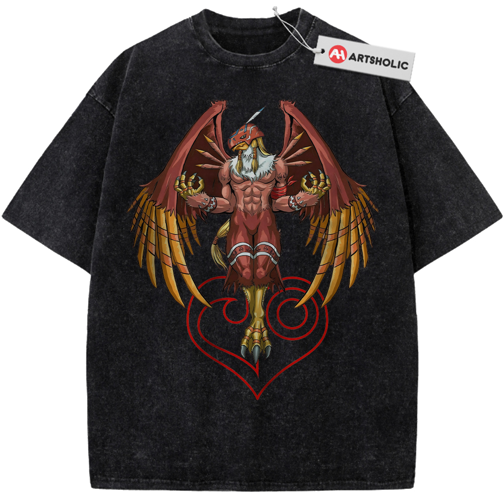 Alternative view of Garudamon Shirt, Digimon Shirt, Anime Shirt, Vintage T-Shirt
