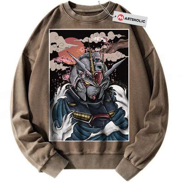 Alternative view of GAT-X105 Strike Gundam Sweatshirt, Anime Sweatshirt, Vintage Sweatshirt