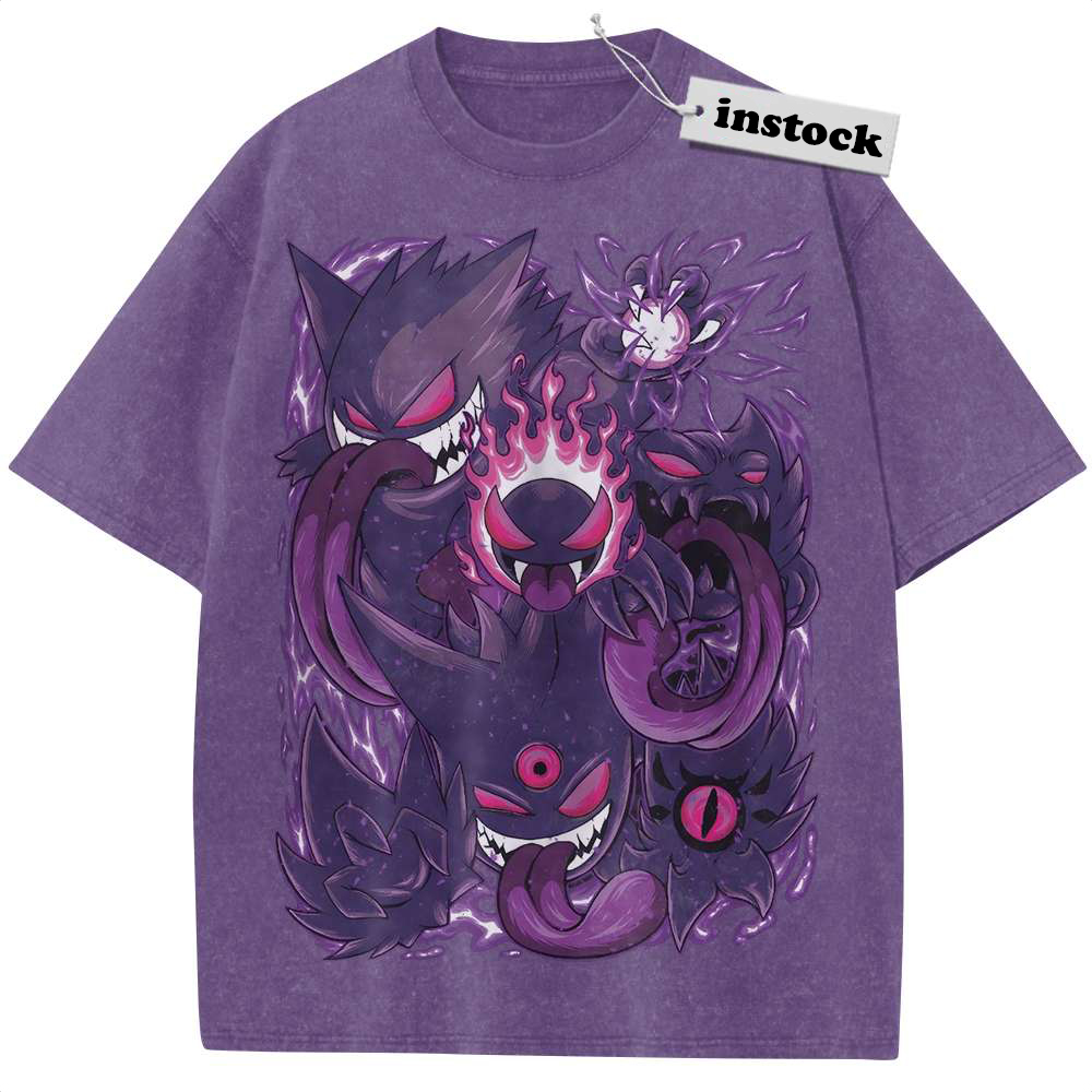 Gatsly Shirt, Haunter Shirt, Gengar Shirt, Pokemon shirt, Anime Shirt, Vintage T-Shirt