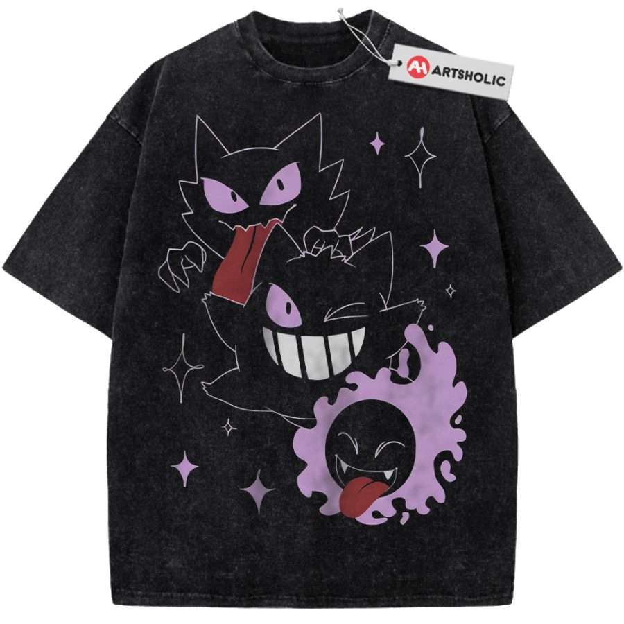 Alternative view of Gatsly Shirt, Haunter Shirt, Gengar Shirt,Pokemon shirt, Anime Shirt, Vintage Tee