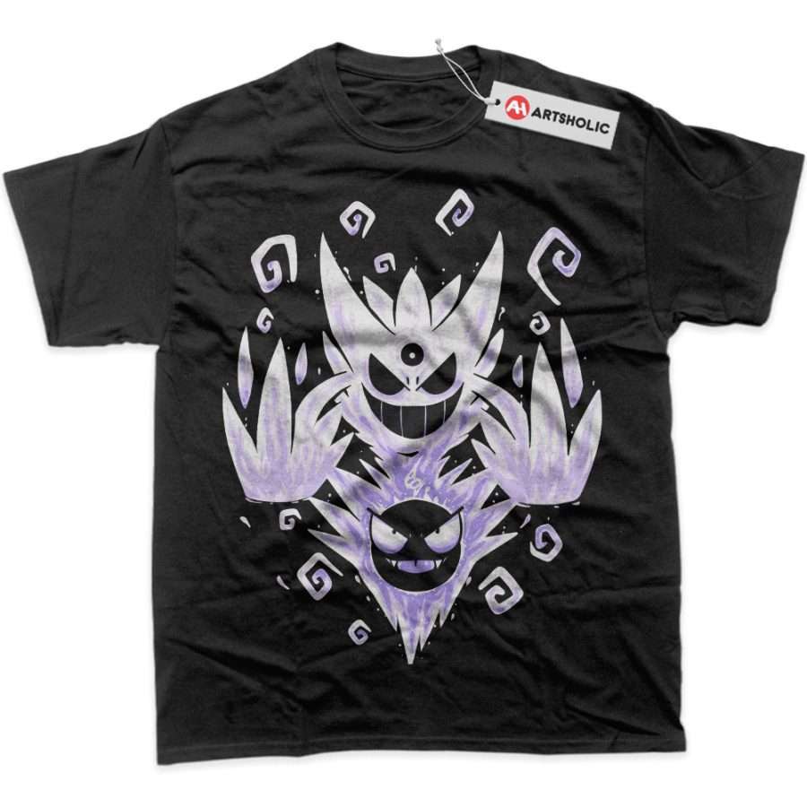 Alternative view of Gatsly vs Mega Gengar Shirt, Pokemon Shirt, Anime Shirt, Graphic T-Shirt
