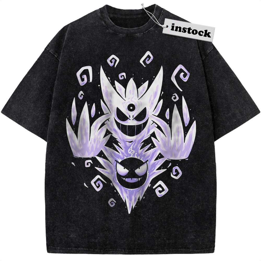 Gatsly vs Mega Gengar Shirt, Pokemon shirt, Anime Shirt, Vintage T-Shirt