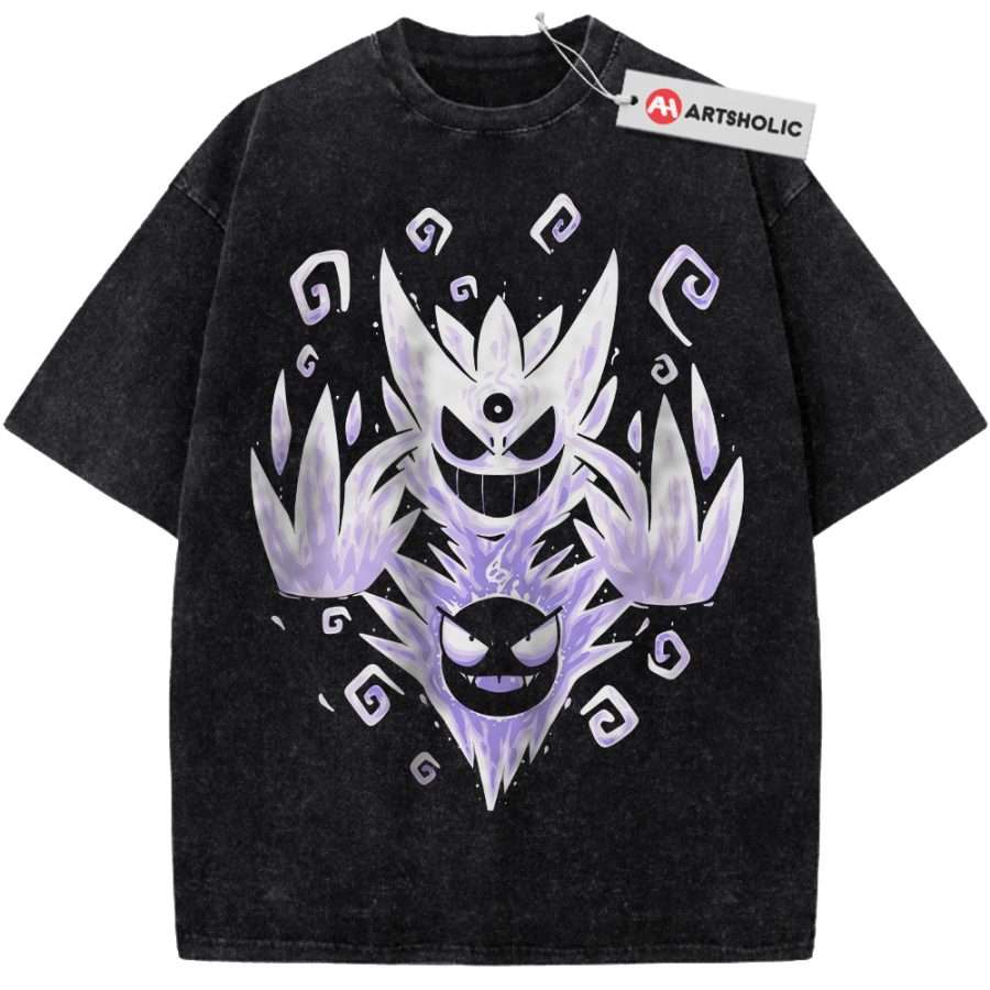 Alternative view of Gatsly vs Mega Gengar Shirt, Pokemon shirt, Anime Shirt, Vintage T-Shirt