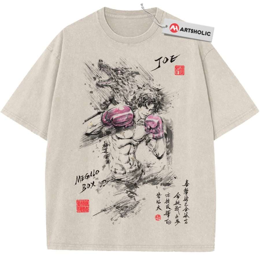 Alternative view of Gearless Joe Shirt, Megalo Box Shirt, Anime Shirt, Vintage T-Shirt