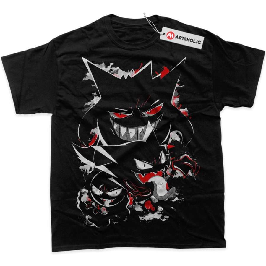 Alternative view of Gengar Gatsly Haunter Shirt, Pokemon Shirt, Anime Shirt, Graphic T-Shirt
