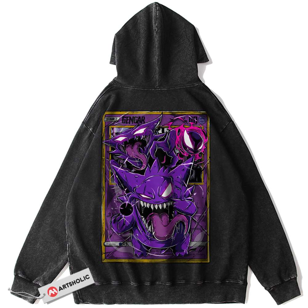 Gengar Hoodie, Pokemon Hoodie, Anime Hoodie, Vintage Hoodie