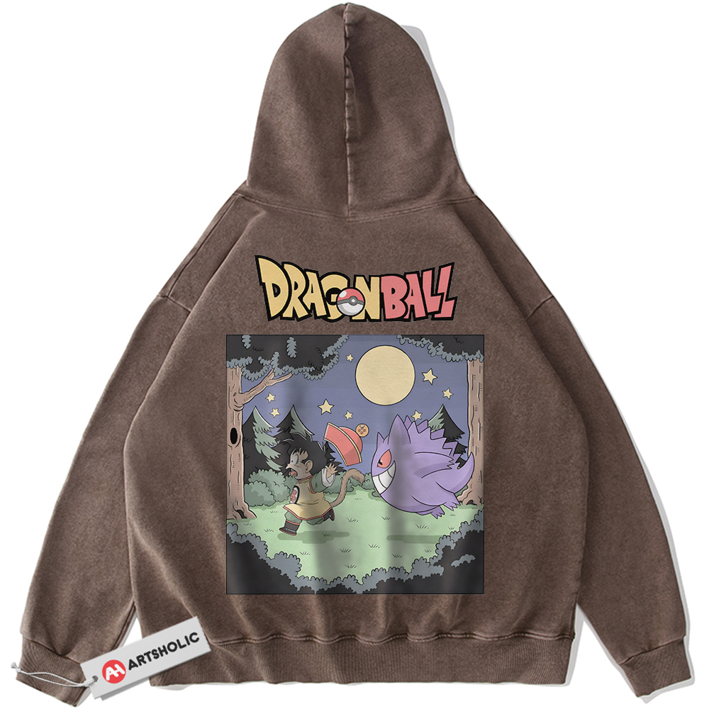 Alternative view of Gengar Hoodie, Son Goku Hoodie, Dragon Ball Hoodie, Pokemon Hoodie, Anime Vintage Hoodie