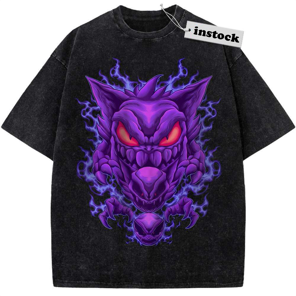 Gengar Shirt, Gatsly Shirt, Haunter Shirt, Anime Shirt, Vintage Tee