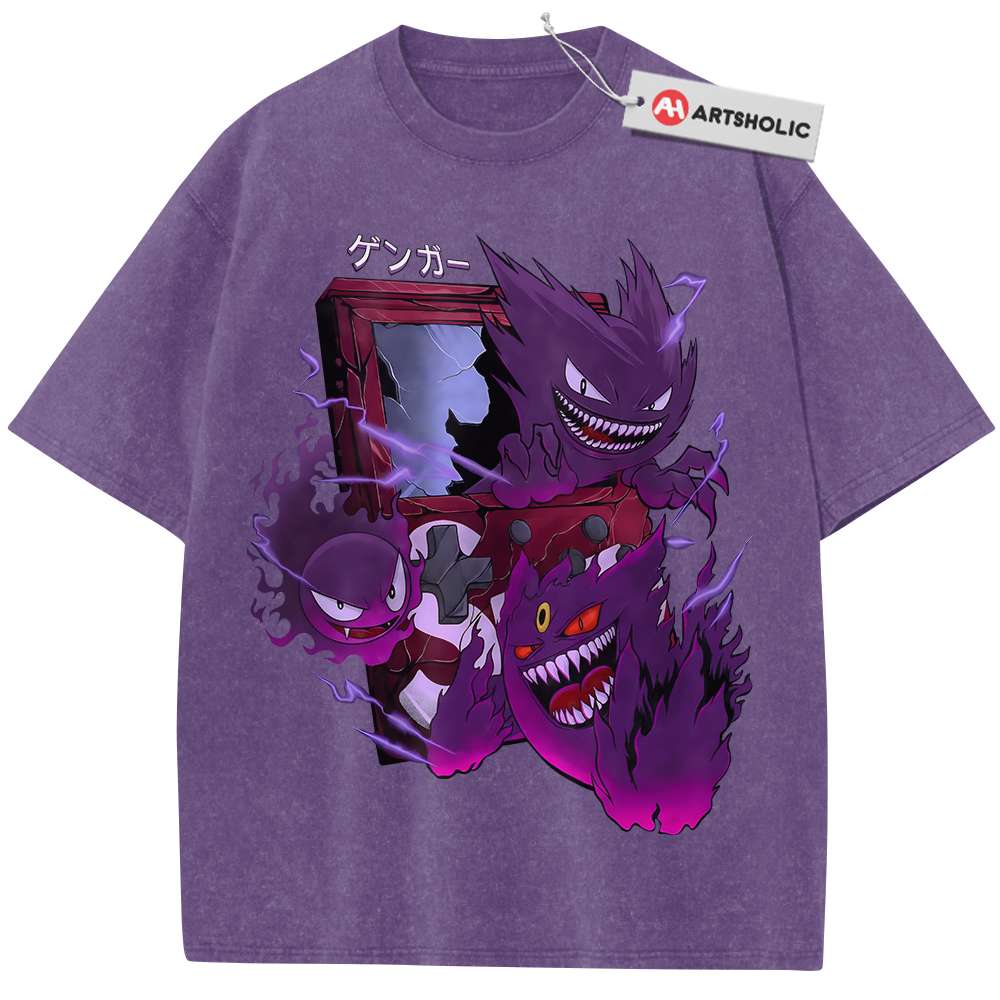 Gengar Shirt, Gatsly Shirt, Haunter Shirt, Pokemon shirt, Anime Shirt, Vintage Tee