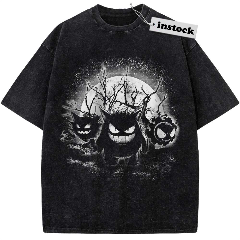 Gengar Shirt, Gatsly Shirt, Haunter Shirt, Pokemon shirt, Anime Shirt, Vintage Tee