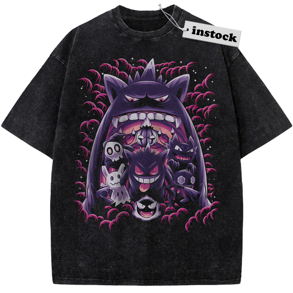 Gengar Shirt, Haunter Shirt, Gatsly Shirt, Pokemon Shirt, PKM Shirt, Anime Shirt, Vintage T-Shirt