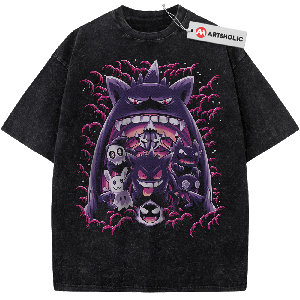 Gengar Shirt, Haunter Shirt, Gatsly Shirt, Pokemon Shirt, PKM Shirt, Anime Shirt, Vintage T-Shirt
