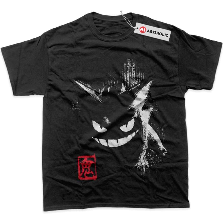 Alternative view of Gengar Shirt, Pokemon Shirt, Anime Shirt, Graphic T-Shirt