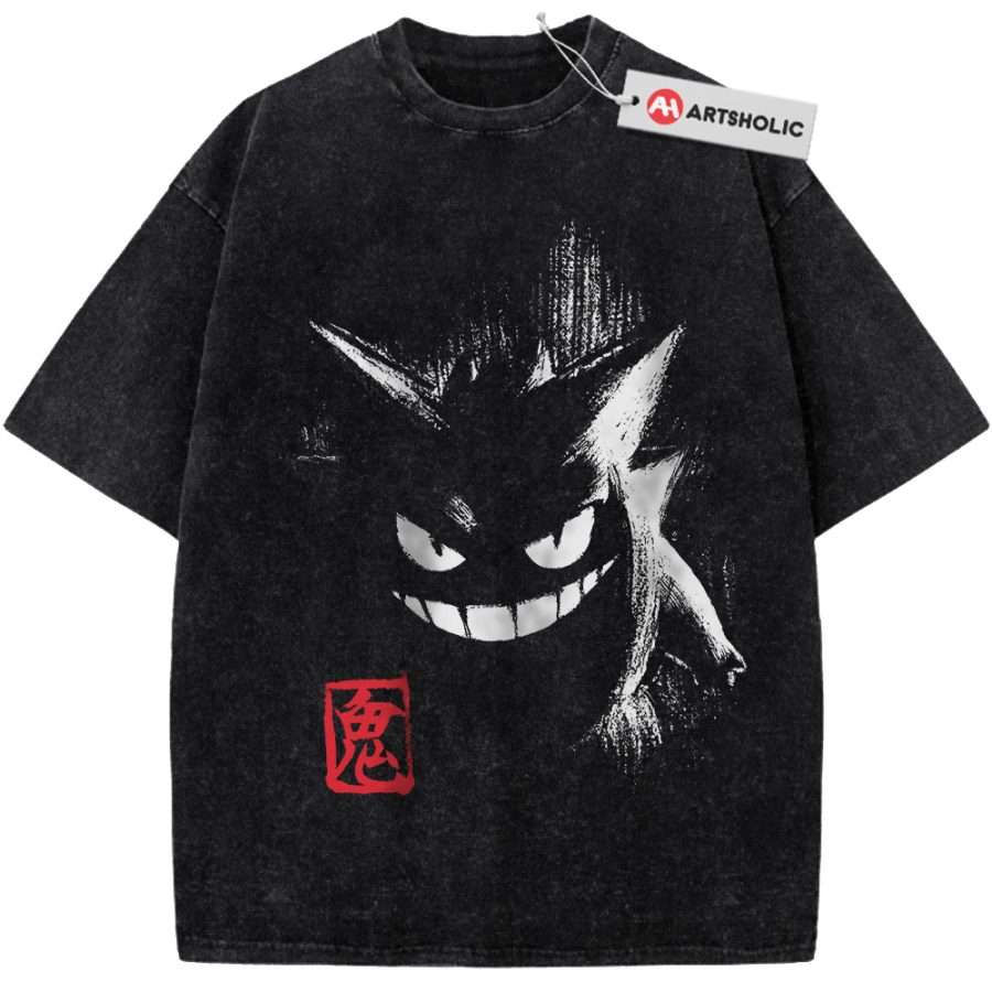 Alternative view of Gengar Shirt, Pokemon shirt, Anime Shirt, Vintage T-Shirt