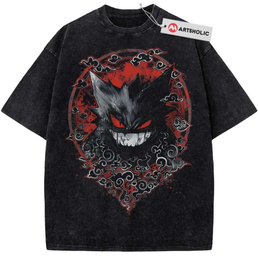 Alternative view of Gengar Shirt, Pokemon shirt, Anime Shirt, Vintage Tee
