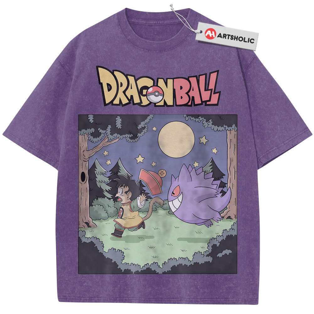 Gengar Shirt, Son Goku Shirt, Dragon Ball Shirt, Pokemon shirt, Anime Shirt, Vintage T-Shirt
