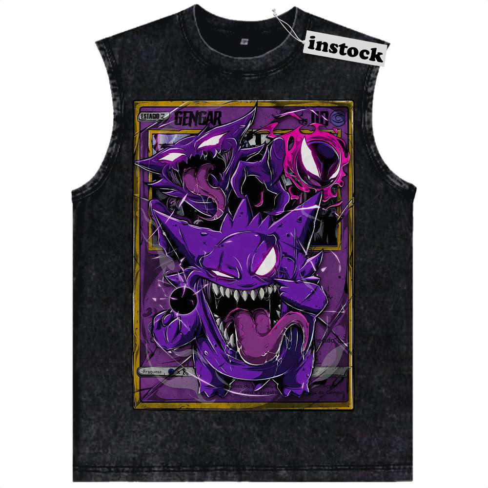 Gengar Tank Top, Pokemon Tank Top, Anime Tank Top, Vintage Tank Top
