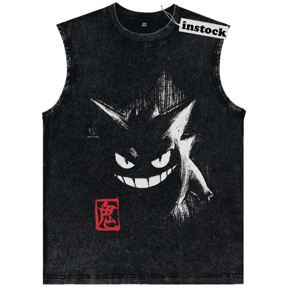 Gengar Tank Top, Pokemon Tank Top, Anime Tank Top, Vintage Tank Top