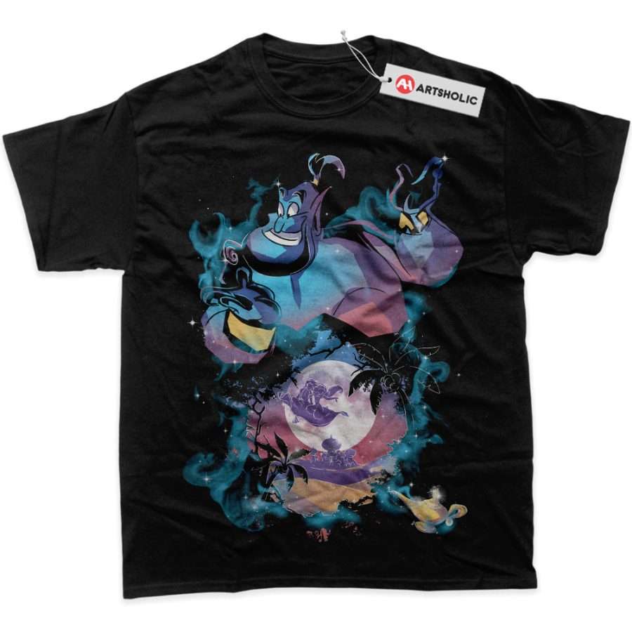 Alternative view of Genie Shirt, Aladdin Shirt, Disney Shirt, Animated Shirt, Graphic Tee