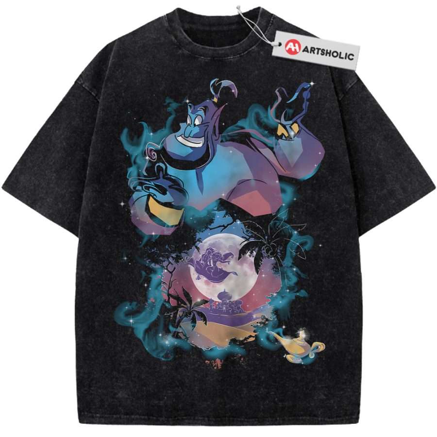 Alternative view of Genie Shirt, Aladdin Shirt, Disney Shirt, Animated Shirt, Vintage Tee