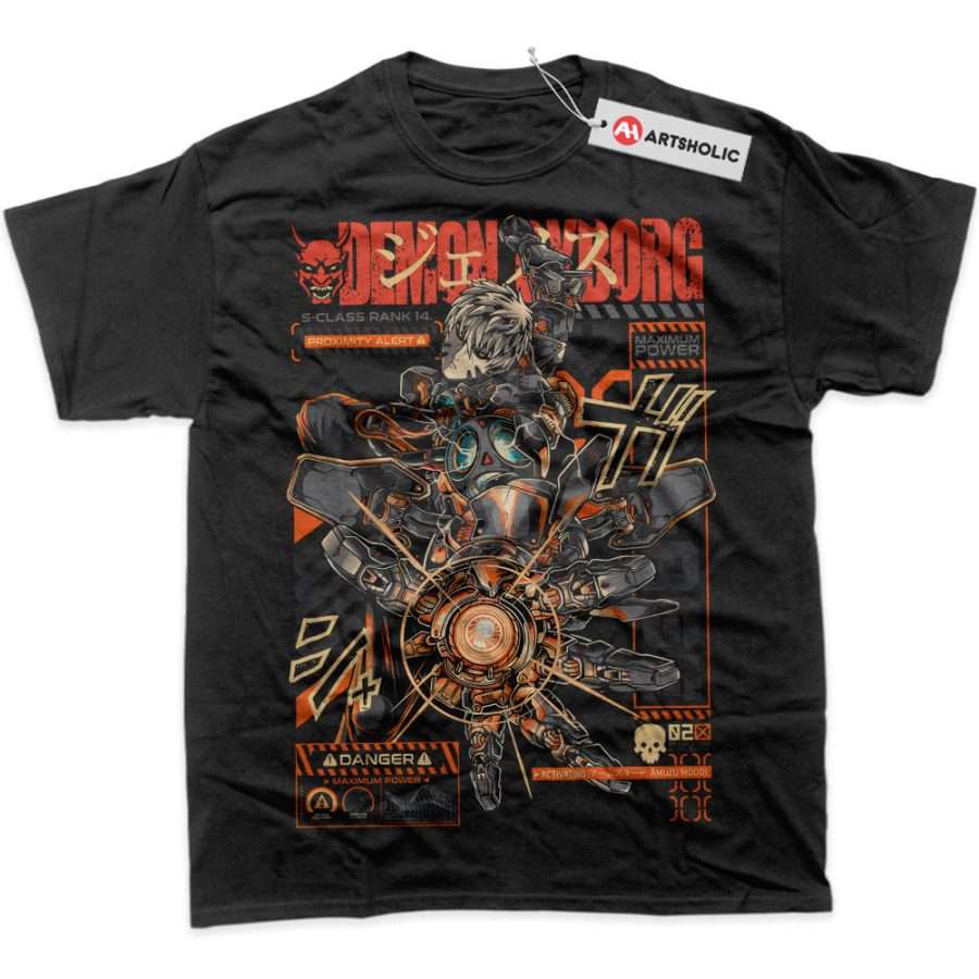 Alternative view of Genos Shirt, One Punch Man Shirt, Anime Shirt, Graphic T-Shirt