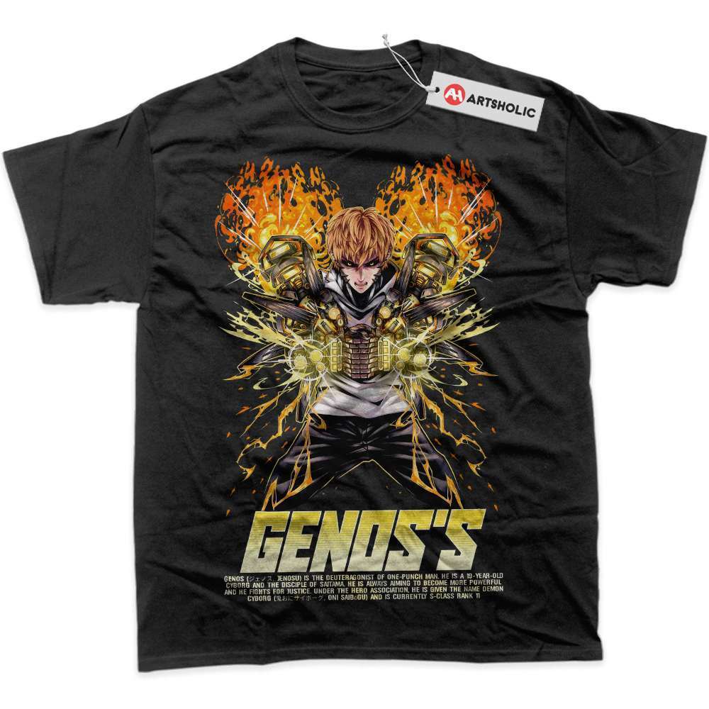 Alternative view of Genos Shirt, One Punch Man Shirt, Anime Shirt, Graphic T-Shirt