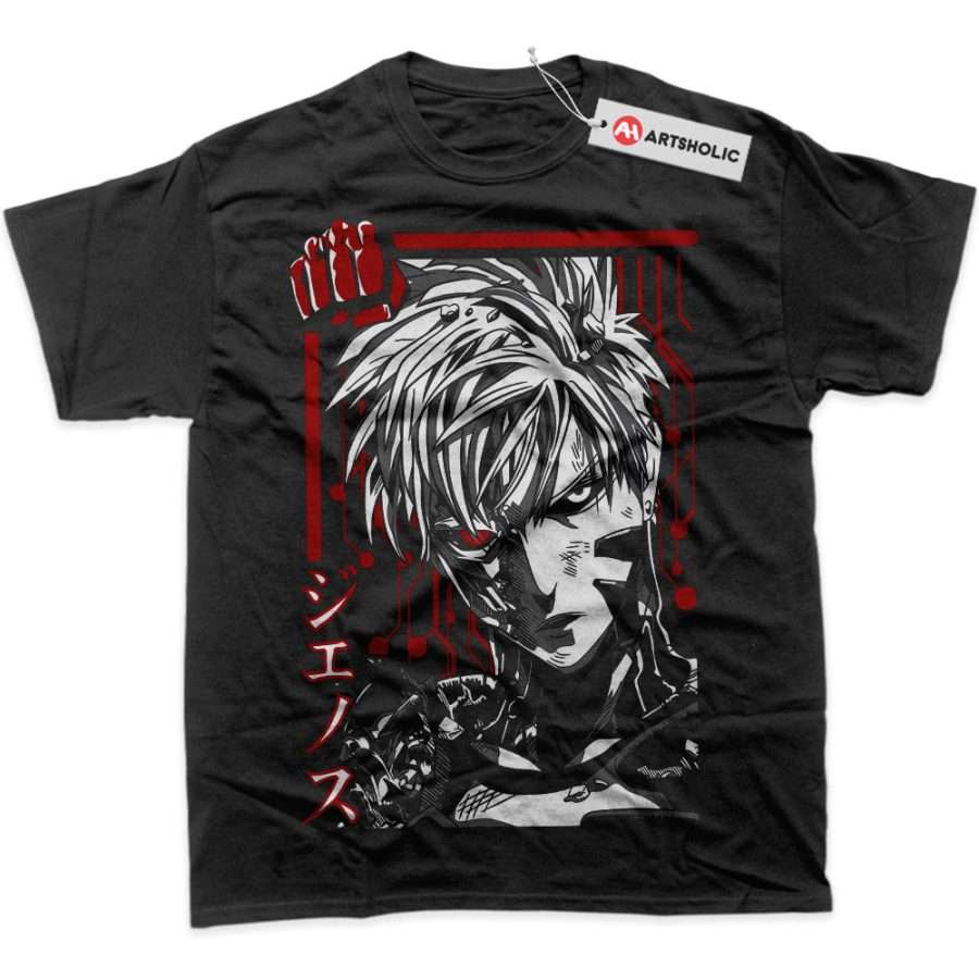 Alternative view of Genos Shirt, One Punch Man Shirt, Anime Shirt, Graphic T-Shirt