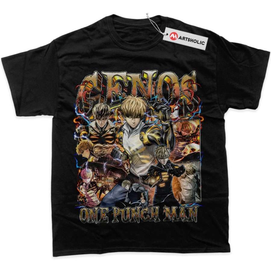 Alternative view of Genos Shirt, One Punch Man Shirt, Anime Shirt, Graphic T-Shirt