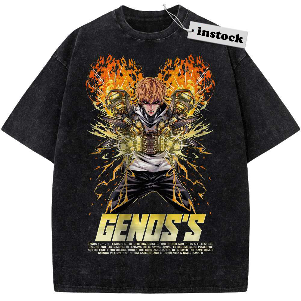 Genos Shirt, One Punch Man Shirt, Anime Shirt, Vintage T-Shirt