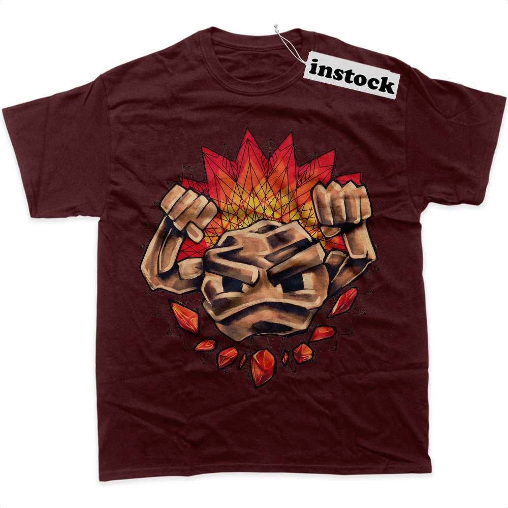 Geodude Shirt, Pokemon Shirt, Anime Shirt, Graphic Tee