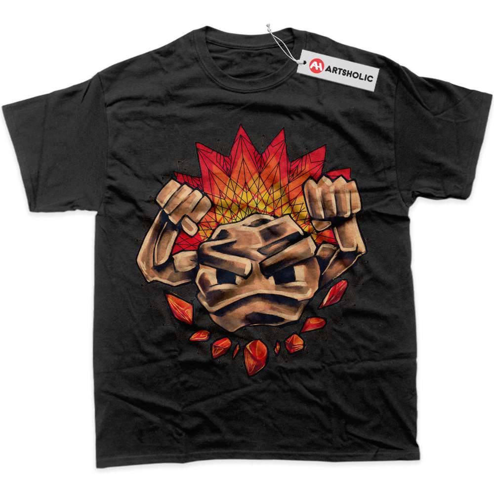 Alternative view of Geodude Shirt, Pokemon Shirt, Anime Shirt, Graphic Tee